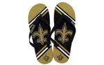 New Orleans Saints Big Logo Flip Flops