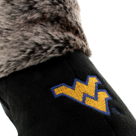 West Virginia Mountaineers Faux Sheepskin Furry Top Slipper