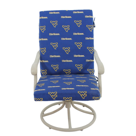 West Virginia Mountaineers Two Piece Chair Cushion