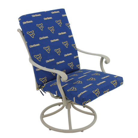 West Virginia Mountaineers Two Piece Chair Cushion