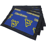West Virginia Mountaineers Placemat Set, Set of 4 Cotton and Reusable Placemats