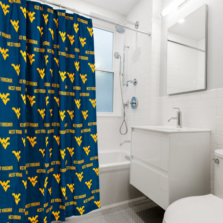 West Virginia Mountaineers Shower Curtain Cover