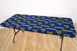 West Virginia Mountaineers Fitted Table Cover / Tablecloth:  3 Sizes Available