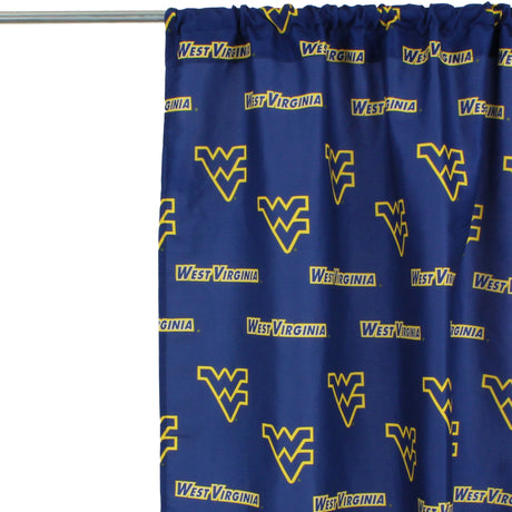 West Virginia Mountaineers Curtain Panels - 63" or 84"