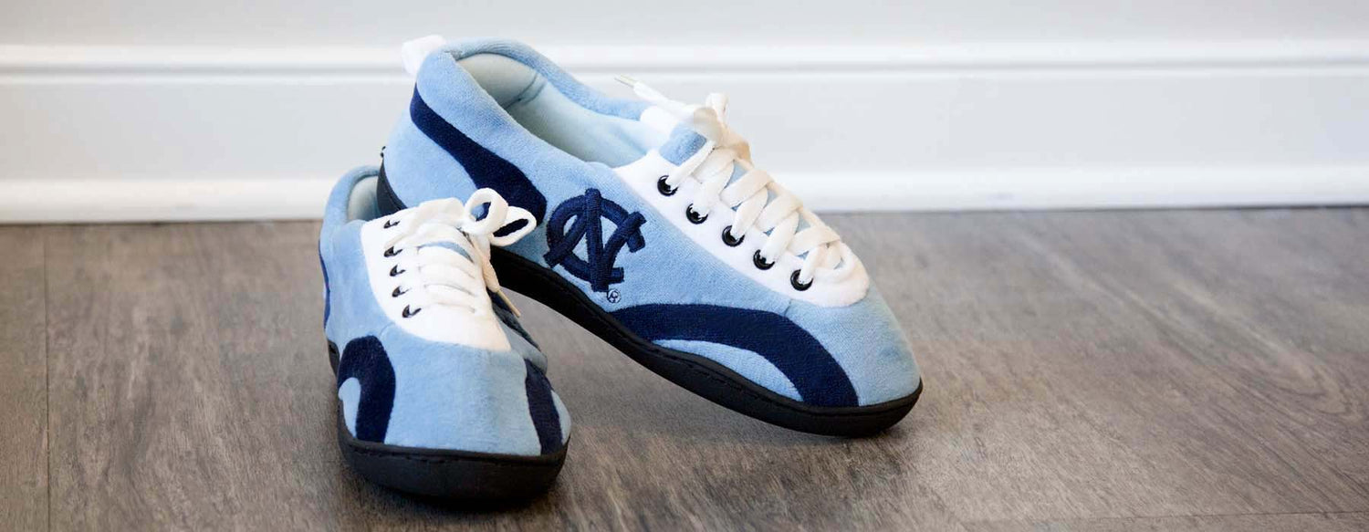 North Carolina Tar Heels All Around Rubber Soled Slippers