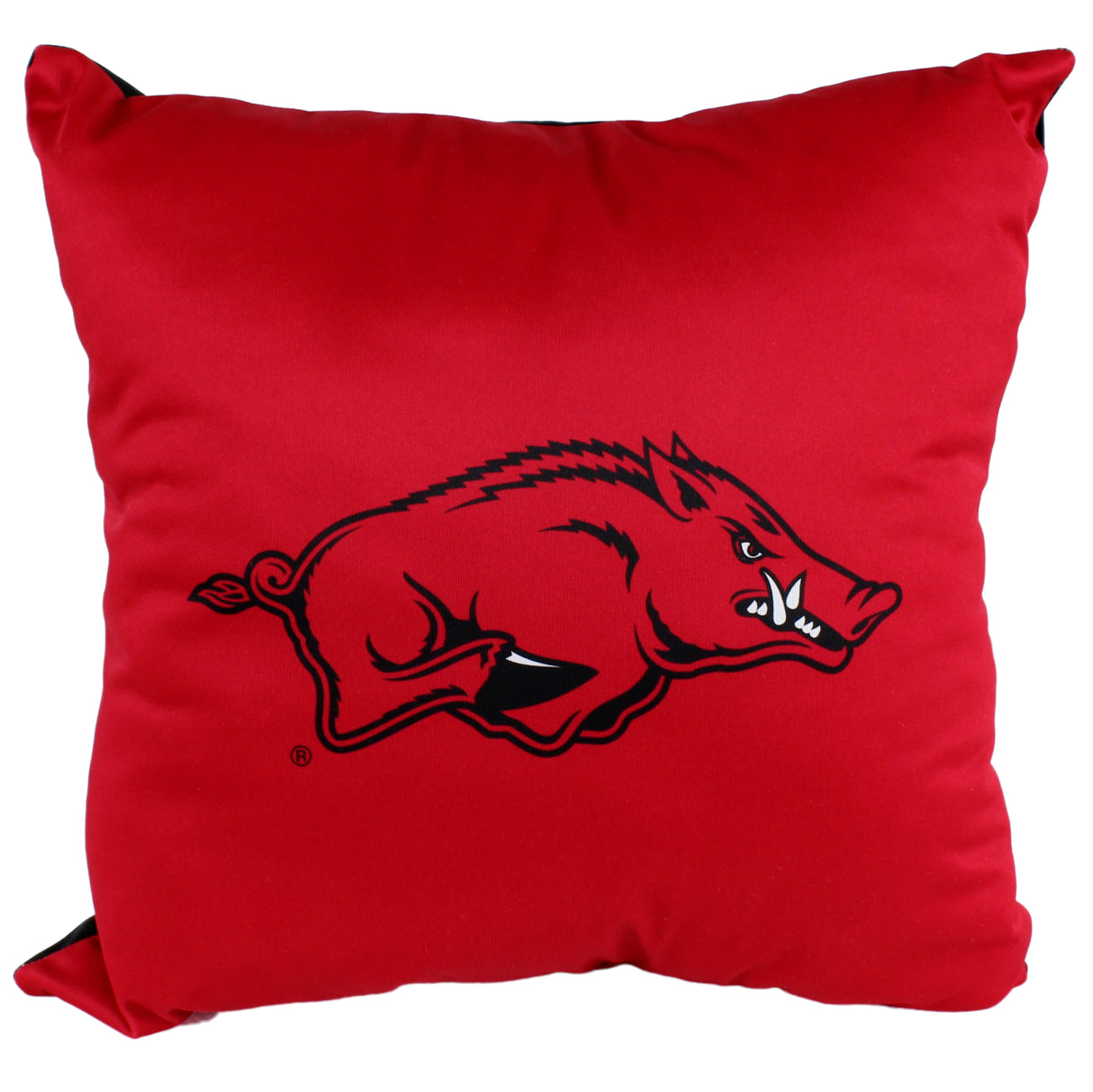 Arkansas Razorbacks 2 Sided Decorative Pillow, 16" x 16", Made in the USA