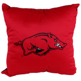 Arkansas Razorbacks 2 Sided Decorative Pillow, 16" x 16", Made in the USA