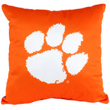 Clemson Tigers 2 Sided Decorative Pillow, 16" x 16", Made in the USA