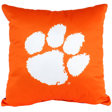 Clemson Tigers 2 Sided Decorative Pillow, 16" x 16", Made in the USA