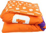 Clemson Tigers Reversible Big Logo Soft and Colorful Comforter