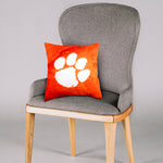 Clemson Tigers 2 Sided Color Swept Decorative Pillow, 16" x 16"
