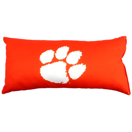 Clemson Tigers 2 Sided Bolster Travel Pillow, 16" x 6", Made in the USA