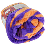 Clemson Tigers Raschel Throw Blanket