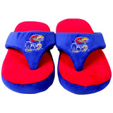 Kansas Jayhawks Comfy Feet Flip Flop Slippers