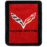 Corvette Plush Throw Blanket, Bedspread, 86" x 63"