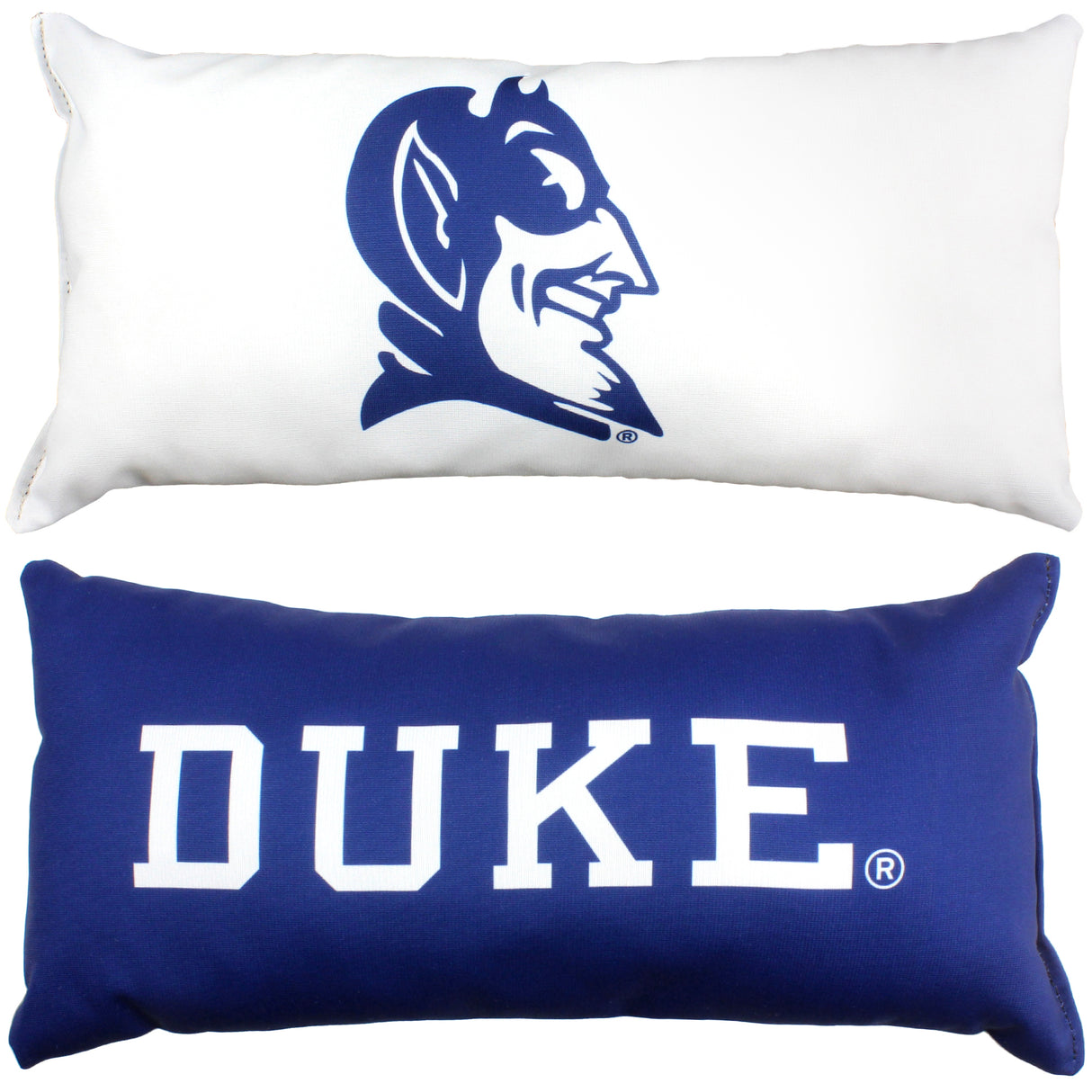 Duke Blue Devils 2 Sided Bolster Travel Pillow, 16" x 6", Made in the USA