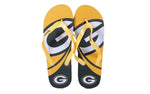 Green Bay Packers Big Logo Flip Flops