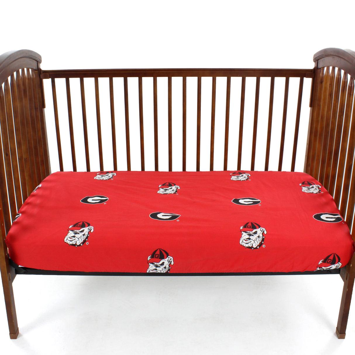 Georgia Bulldogs Bulldogs Baby Crib Fitted Sheet