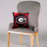 Georgia Bulldogs 2 Sided Color Swept Decorative Pillow, 16" x 16"