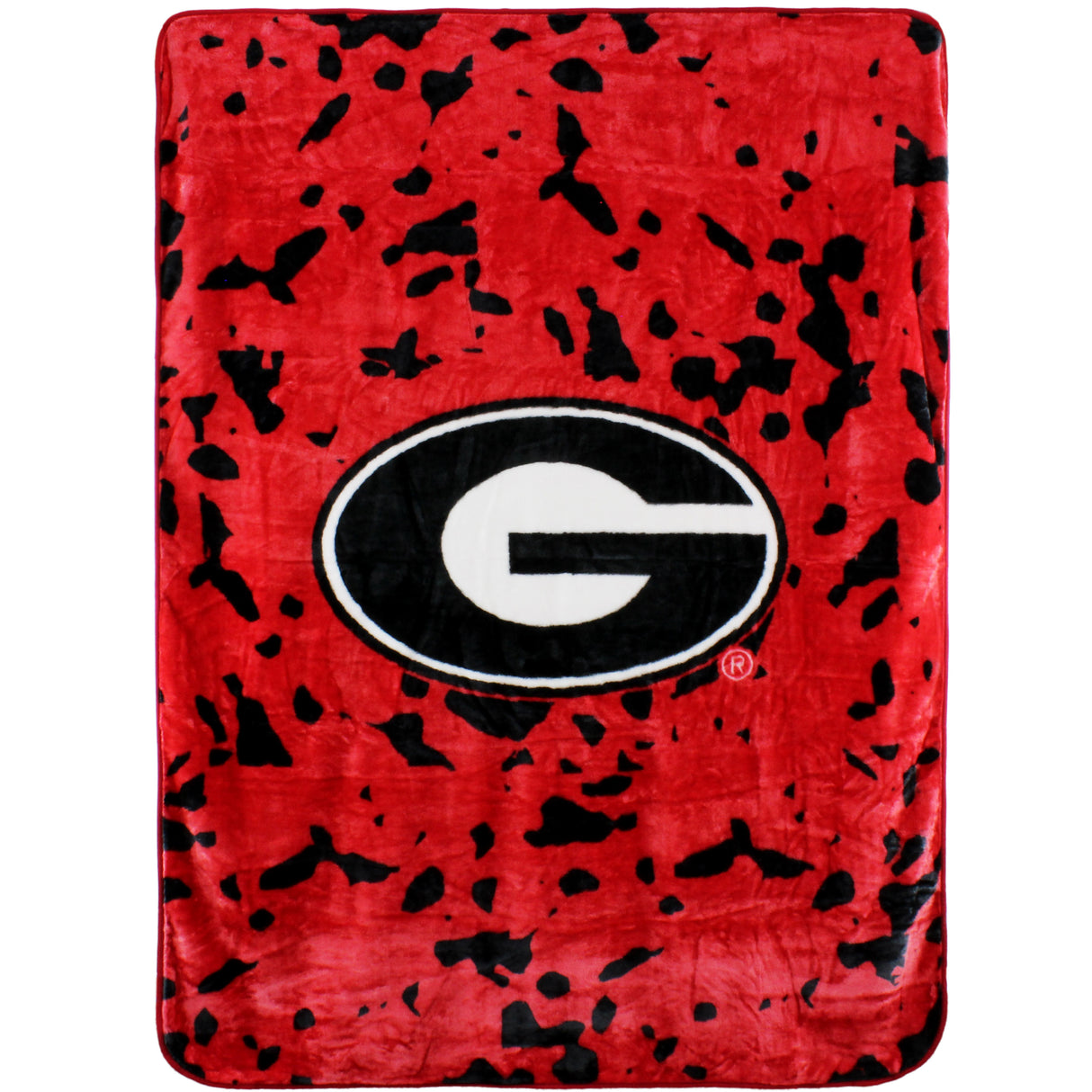 Georgia Bulldogs Plush Throw Blanket, Bedspread, 86" x 63"