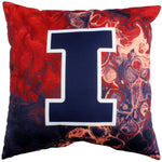 Illinois Fighting Illini 2 Sided Color Swept Decorative Pillow, 16" x 16"