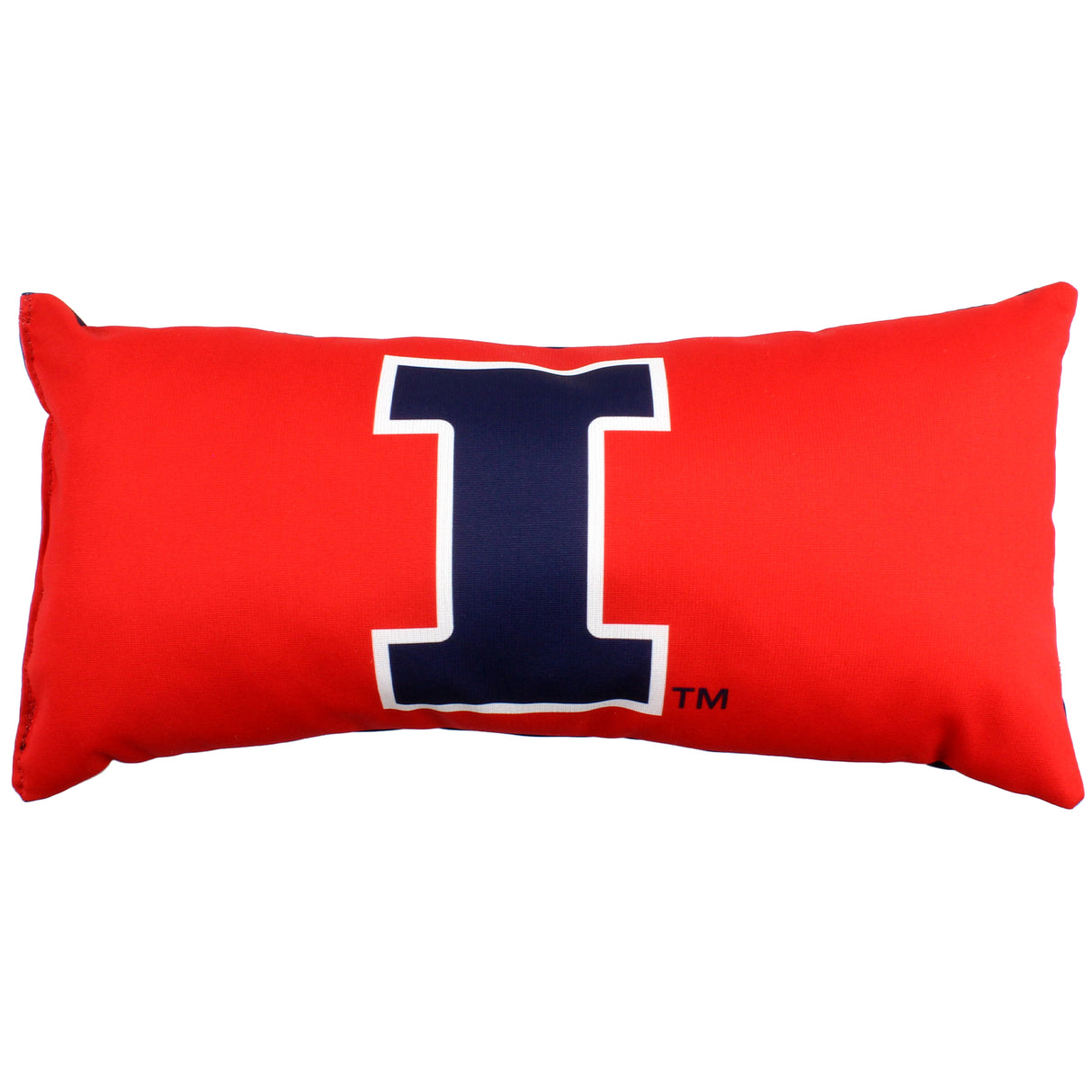 Illinois Fighting Illini 2 Sided Bolster Travel Pillow, 16" x 6", Made in the USA
