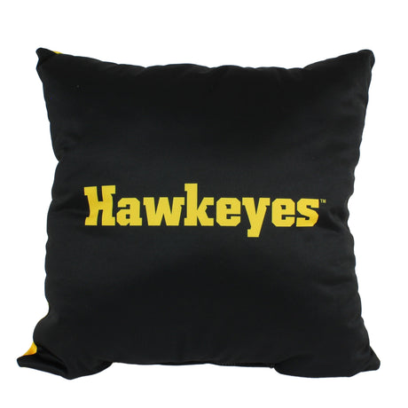 Iowa Hawkeyes 2 Sided Decorative Pillow, 16" x 16", Made in the USA