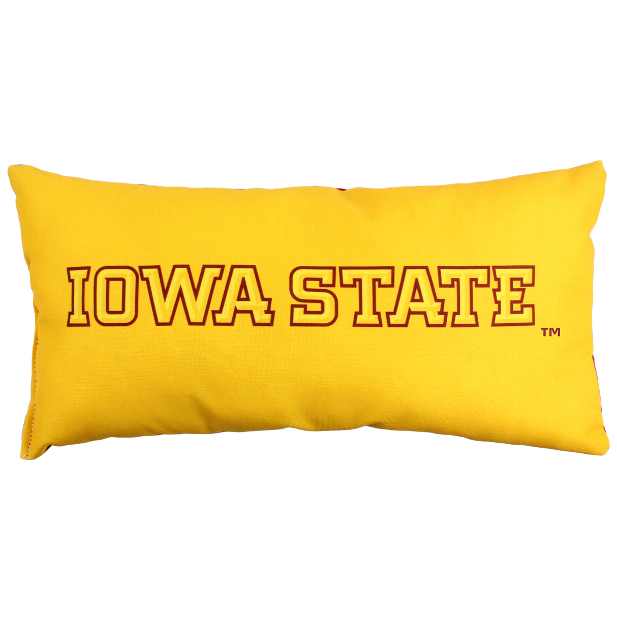 Iowa State Cyclones 2 Sided Bolster Travel Pillow, 16" x 6", Made in the USA