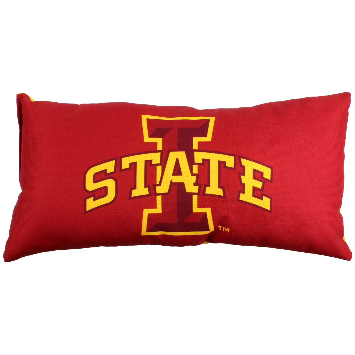 Iowa State Cyclones 2 Sided Bolster Travel Pillow, 16" x 6", Made in the USA