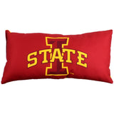 Iowa State Cyclones 2 Sided Bolster Travel Pillow, 16" x 6", Made in the USA