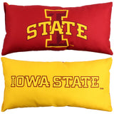 Iowa State Cyclones 2 Sided Bolster Travel Pillow, 16" x 6", Made in the USA