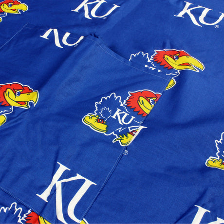 Kansas Jayhawks Grilling Tailgating Apron with 9" Pocket, Adjustable