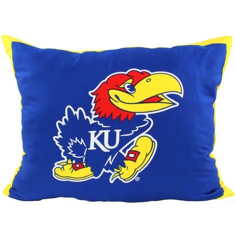Kansas Jayhawks Fully Stuffed Big Logo Pillow