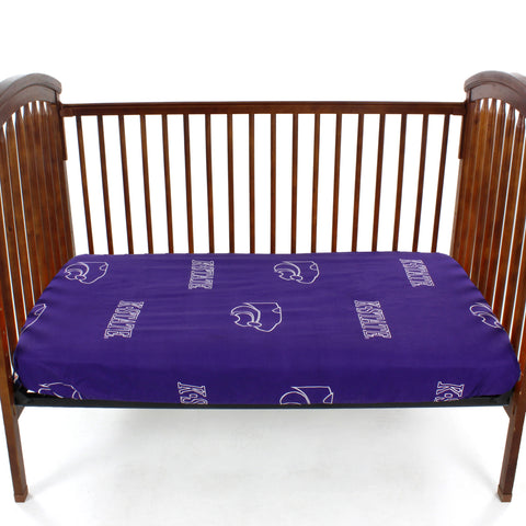 Kansas State Wildcats Baby Crib Fitted Sheet
