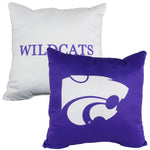 Kansas State Wildcats 2 Sided Decorative Pillow, 16" x 16", Made in the USA