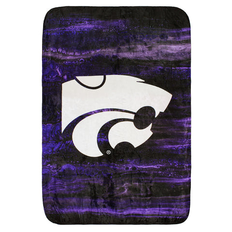Kansas State Wildcats Sublimated Soft Throw Blanket