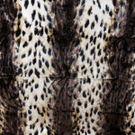 Leopard Print Plush Throw Blanket, Bedspread, 86" x 63"