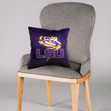 LSU Tigers 2 Sided Color Swept Decorative Pillow, 16" x 16"