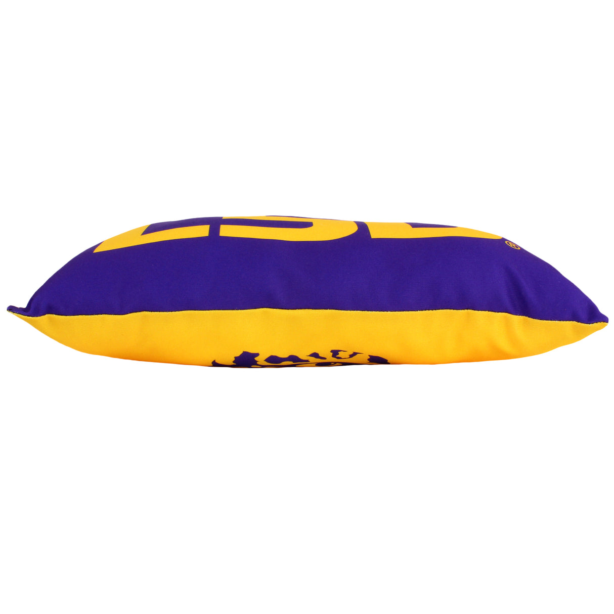 LSU Tigers 2 Sided Bolster Travel Pillow, 16" x 6", Made in the USA