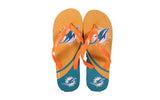 Miami Dolphins Big Logo Flip Flops