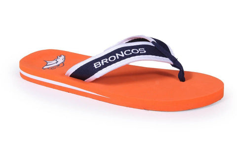Denver Broncos Contour Flip Flops