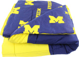 Michigan Wolverines Reversible Cotton Comforter Set