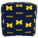 Michigan Wolverines Cube Cushion