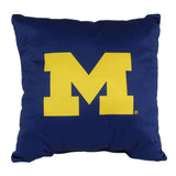Michigan Wolverines 2 Sided Decorative Pillow, 16" x 16", Made in the USA