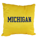 Michigan Wolverines 2 Sided Decorative Pillow, 16" x 16", Made in the USA