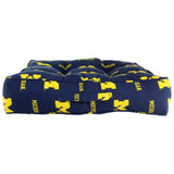 Michigan Wolverines Floor Pillow or Pet Bed, 24" x 24" Square