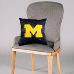 Michigan Wolverines 2 Sided Color Swept Decorative Pillow, 16" x 16"