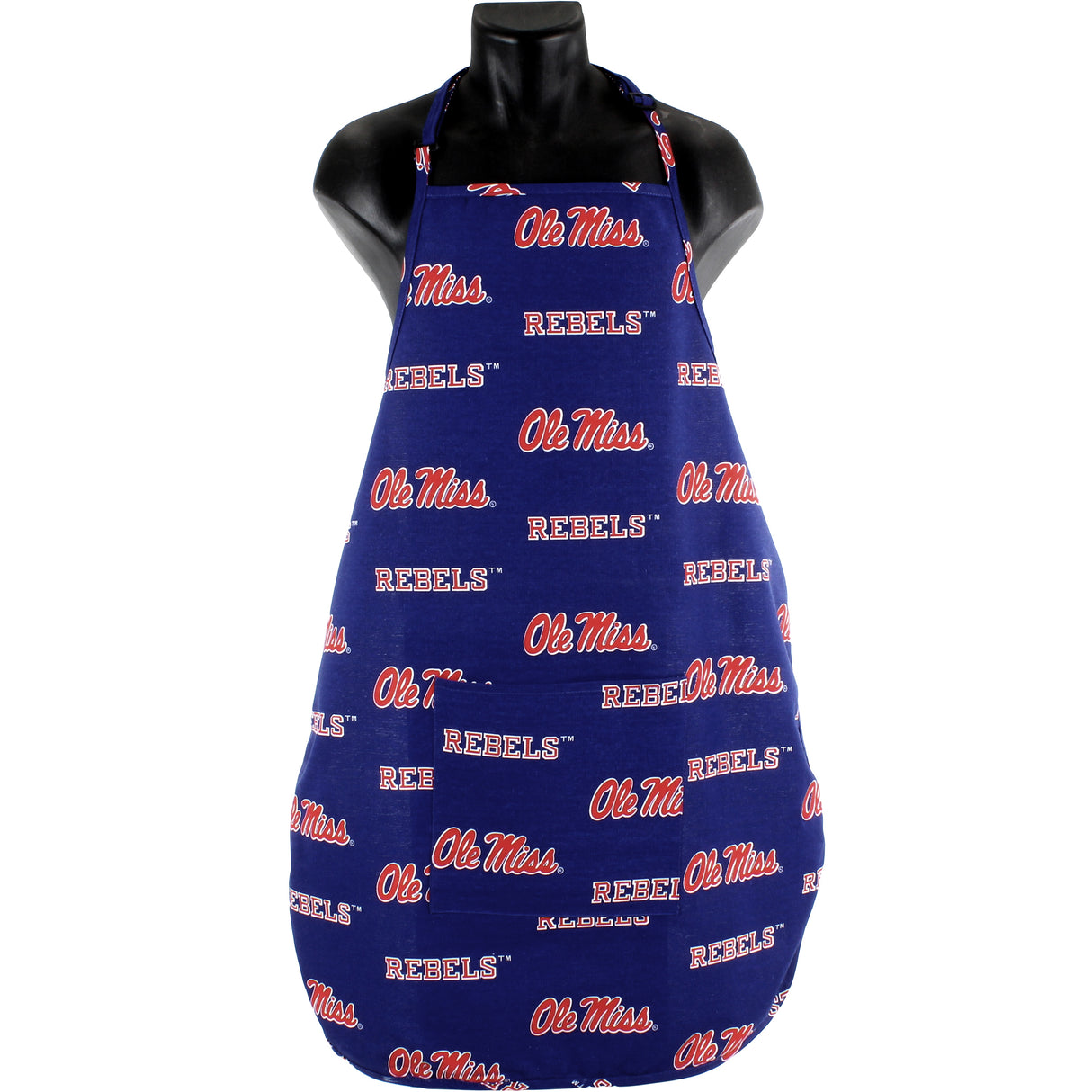 Ole Miss Rebels Grilling Tailgating Apron with 9" Pocket, Adjustable
