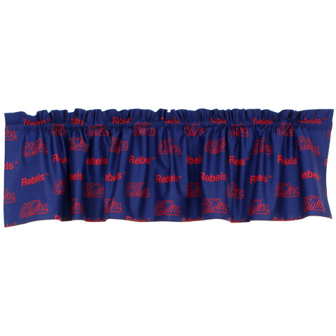 Ole Miss Rebels Curtain Valance
