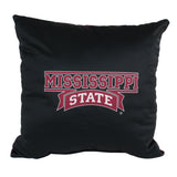 Mississippi State Bulldogs 2 Sided Decorative Pillow, 16" x 16", Made in the USA